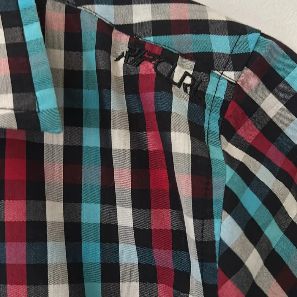 🔥🔥Rip Curl Men's Gonz Check Short Sleeve Woven - Picture 4 of 5